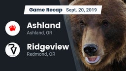 Recap: Ashland  vs. Ridgeview  2019