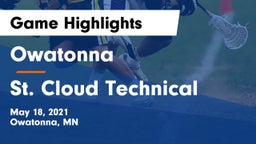 Owatonna  vs St. Cloud Technical  Game Highlights - May 18, 2021