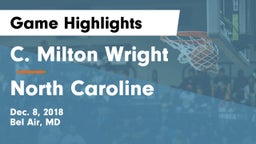 C. Milton Wright  vs North Caroline  Game Highlights - Dec. 8, 2018