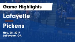 Lafayette  vs Pickens  Game Highlights - Nov. 28, 2017