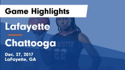 Lafayette  vs Chattooga Game Highlights - Dec. 27, 2017