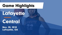 Lafayette  vs Central Game Highlights - Nov. 20, 2018
