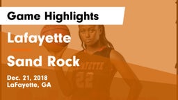 Lafayette  vs Sand Rock Game Highlights - Dec. 21, 2018