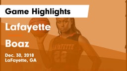 Lafayette  vs Boaz Game Highlights - Dec. 30, 2018