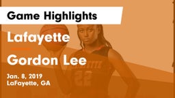 Lafayette  vs Gordon Lee  Game Highlights - Jan. 8, 2019