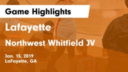 Lafayette  vs Northwest Whitfield JV Game Highlights - Jan. 15, 2019