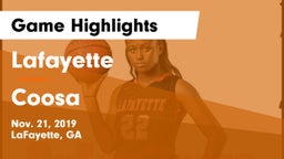 Lafayette  vs Coosa  Game Highlights - Nov. 21, 2019