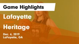 Lafayette  vs Heritage Game Highlights - Dec. 6, 2019