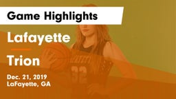 Lafayette  vs Trion  Game Highlights - Dec. 21, 2019