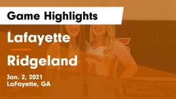 Lafayette  vs Ridgeland Game Highlights - Jan. 2, 2021