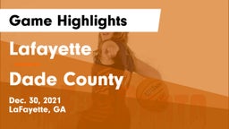 Lafayette  vs Dade County Game Highlights - Dec. 30, 2021