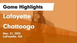 Lafayette  vs Chattooga  Game Highlights - Dec. 21, 2023