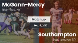 Matchup: McGann-Mercy High vs. Southampton  2017