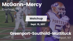 Matchup: McGann-Mercy High vs. Greenport-Southold-Mattituck  2017