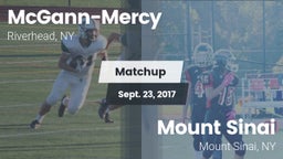 Matchup: McGann-Mercy High vs. Mount Sinai  2017