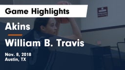 Akins  vs William B. Travis  Game Highlights - Nov. 8, 2018