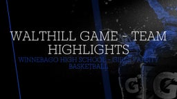 Winnebago girls basketball highlights Walthill Game - Team Highlights