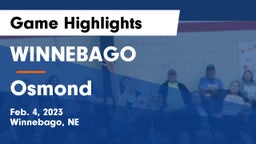 WINNEBAGO vs Osmond  Game Highlights - Feb. 4, 2023