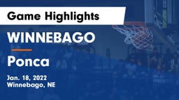 WINNEBAGO vs Ponca  Game Highlights - Jan. 18, 2022