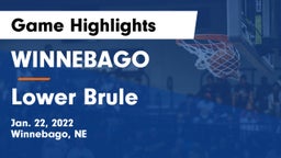 WINNEBAGO vs Lower Brule Game Highlights - Jan. 22, 2022
