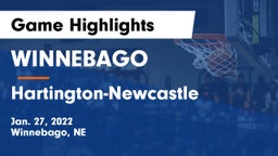 WINNEBAGO vs Hartington-Newcastle  Game Highlights - Jan. 27, 2022