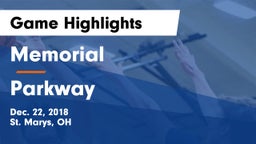 Memorial  vs Parkway  Game Highlights - Dec. 22, 2018