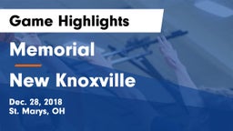 Memorial  vs New Knoxville  Game Highlights - Dec. 28, 2018
