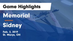 Memorial  vs Sidney  Game Highlights - Feb. 2, 2019