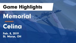 Memorial  vs Celina  Game Highlights - Feb. 8, 2019