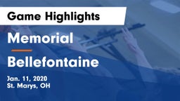 Memorial  vs Bellefontaine  Game Highlights - Jan. 11, 2020