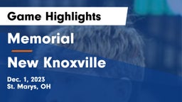 Memorial  vs New Knoxville  Game Highlights - Dec. 1, 2023