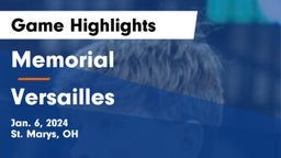 Memorial  vs Versailles  Game Highlights - Jan. 6, 2024