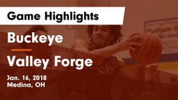 Buckeye  vs Valley Forge  Game Highlights - Jan. 16, 2018