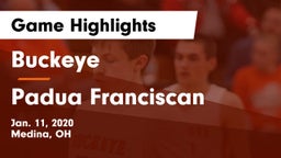 Buckeye  vs Padua Franciscan  Game Highlights - Jan. 11, 2020
