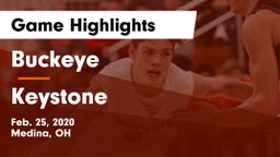 Buckeye  vs Keystone  Game Highlights - Feb. 25, 2020
