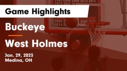 Buckeye  vs West Holmes  Game Highlights - Jan. 29, 2023