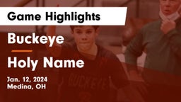 Buckeye  vs Holy Name  Game Highlights - Jan. 12, 2024