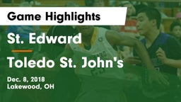 St. Edward  vs Toledo St. John's Game Highlights - Dec. 8, 2018