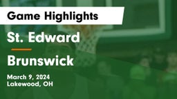 St. Edward  vs Brunswick  Game Highlights - March 9, 2024