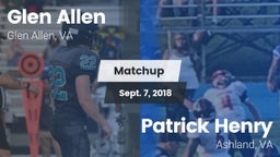 Matchup: Glen Allen High vs. Patrick Henry  2018