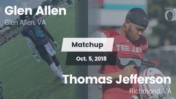 Matchup: Glen Allen High vs. Thomas Jefferson  2018