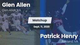 Matchup: Glen Allen High vs. Patrick Henry  2020