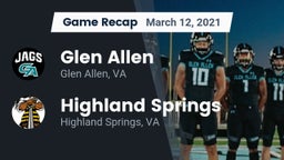 Recap: Glen Allen  vs. Highland Springs  2021