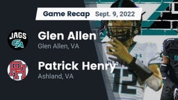 Recap: Glen Allen  vs. Patrick Henry  2022