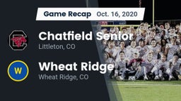 Recap: Chatfield Senior  vs. Wheat Ridge  2020