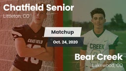 Matchup: Chatfield High vs. Bear Creek  2020