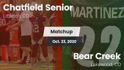 Matchup: Chatfield High vs. Bear Creek  2020