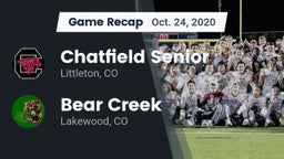 Recap: Chatfield Senior  vs. Bear Creek  2020