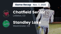Recap: Chatfield Senior  vs. Standley Lake  2020