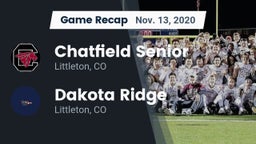 Recap: Chatfield Senior  vs. Dakota Ridge  2020